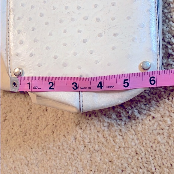 Kate Spade Cream Ostrich Print Leather - Picture 11 of 13